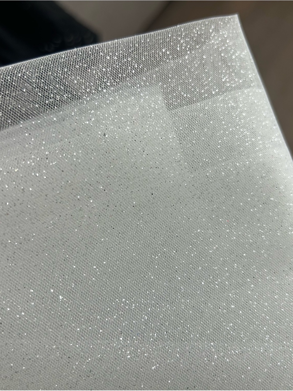 Sparkling Wedding White Tulle Fabric